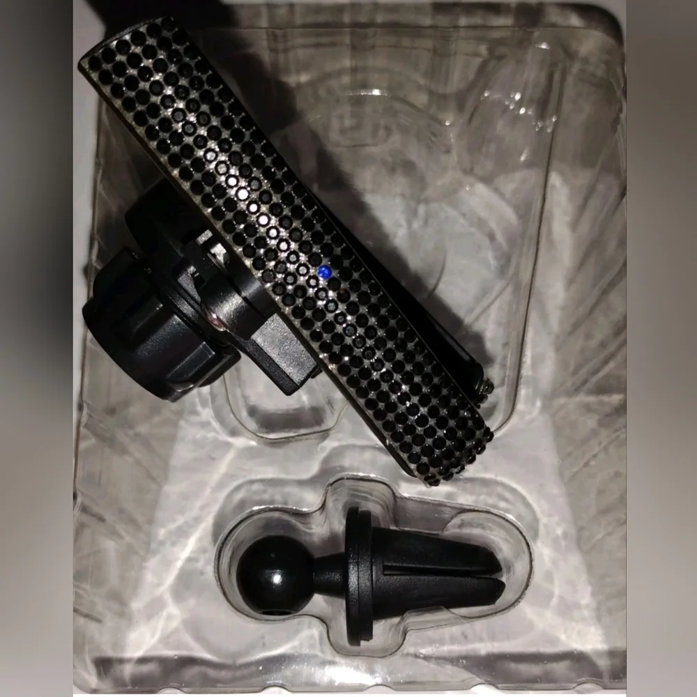 Vibe E-Ssential Black Rhinestone Bling Vehicle Car Cell Phone Holder Mount